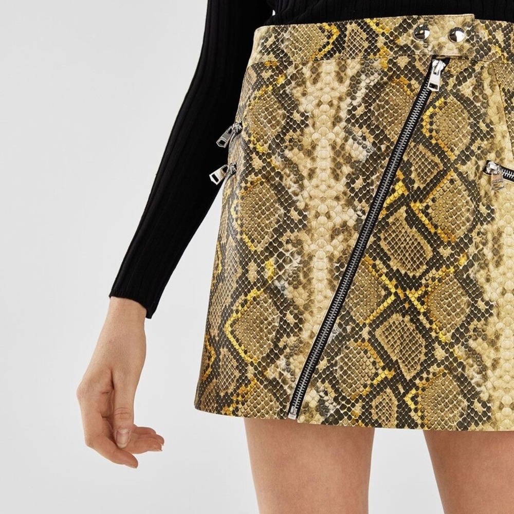 Bershka Faux Python Skirt